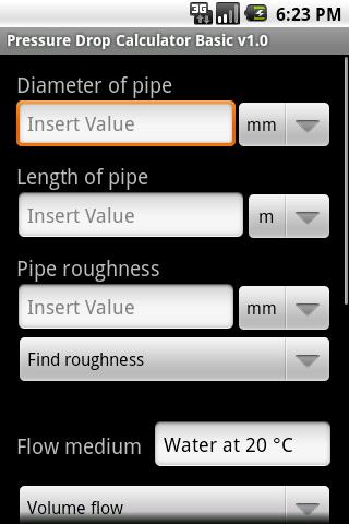 Pressure Drop Calculator