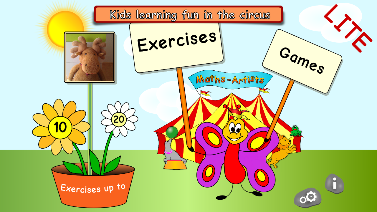 Android application Maths Artists first grade FREE screenshort