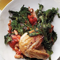 Chicken with Broccoli Rabe, Tomatoes, and Beans