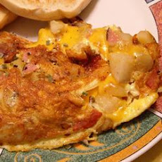 Cheddar Hash Brown Omelet