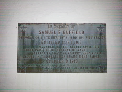 Memories of Samuel E Duffield