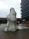 Melting Snowman Sculpture
