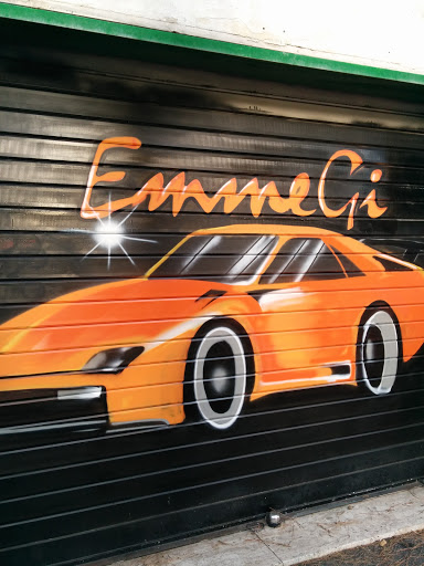 Orange Car Murales