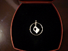 Dije De Plata Baby Phat Con Zirconia Aretes