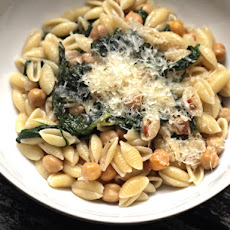Scott Conant's Cavatelli with Wilted Greens, Pancetta, and Chickpeas