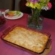 Chicken Enchilada Bake With Salsa Cream Sauce