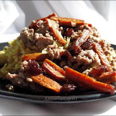 Qaubuli Palau (Yellow Rice With Carrots and Ground Beef)