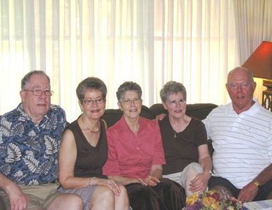 Don, Karen, Rosemary, Mom and Jim