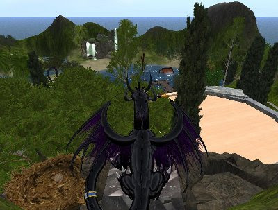 Abalus Wyverns Nest & Dragon Chair