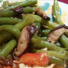 Green Beans With Shiitake Mushrooms