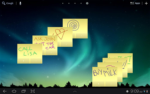 Sticky Notes HD Tablet Widget.