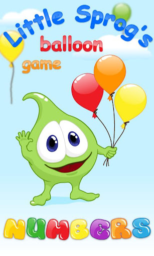 Kids balloon game: numbers
