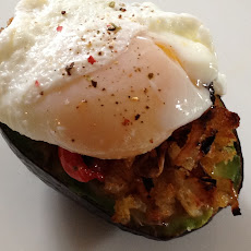 Stuffed Avocado With Poached Egg