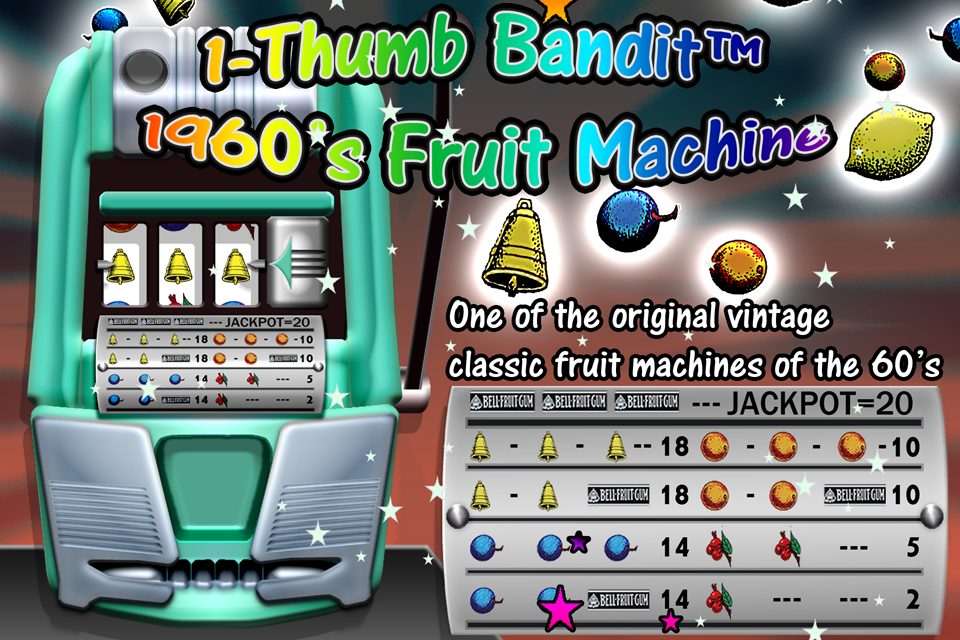 Android application Thumb Bandit 1960 Slot Machine screenshort