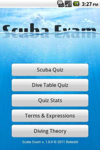 Scuba Exam