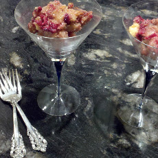 White Chocolate Cranberry Bread Pudding