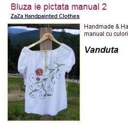 Bluza pictata ZaZaStudioDesign