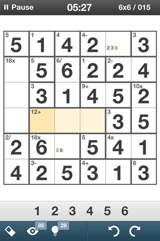 Mathdoku+ Sudoku Style Puzzle