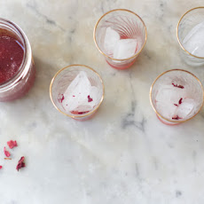 Rhubarb Rosewater Syrup