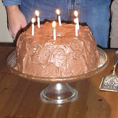 Angel Food Cake with YUMMY Chocolate Whipped Cream icing