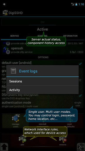 【免費通訊App】DigiSSHD / SSH Server-APP點子