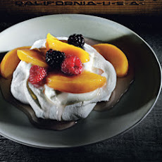 Gingered-Peach Pavlovas