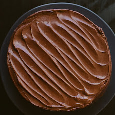Chocolate Cake with Bittersweet Sour Cream Frosting