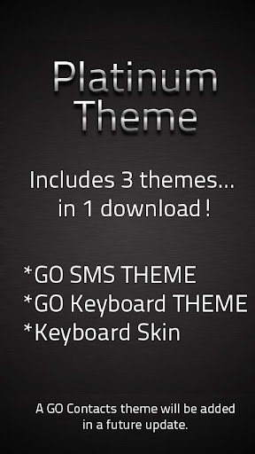 GO SMS Platinum Theme