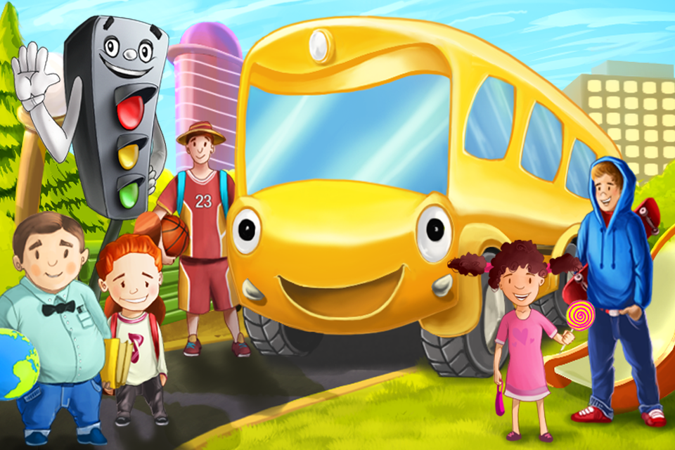 Android application Bus Story Adventures Fairy Tale for Kids screenshort