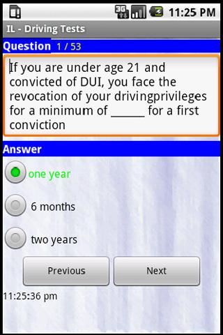 Illinois Driving Tests - 2013