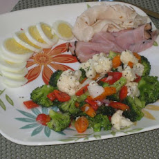 Cauliflower and Broccoli Salad With Poppy Seed Dressing