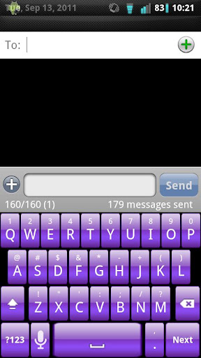 Purple Gloss Keyboard Skin