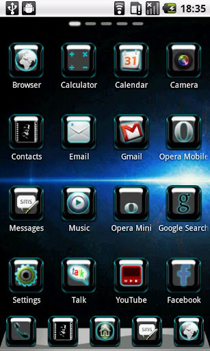 BlueSpace Theme GO Launcher