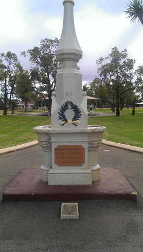 Mercy Gregory memorial fountain