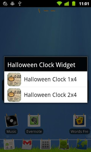 【免費娛樂App】Halloween Clock Widget-APP點子