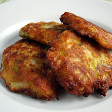 Leek and Walnut Fritters