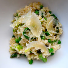 Spring Risotto Of Asparagus, Peas & Ramps