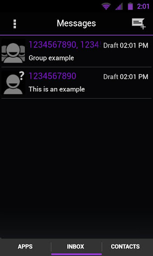 【免費個人化App】GO SMS THEME-Smooth ICS Purple-APP點子