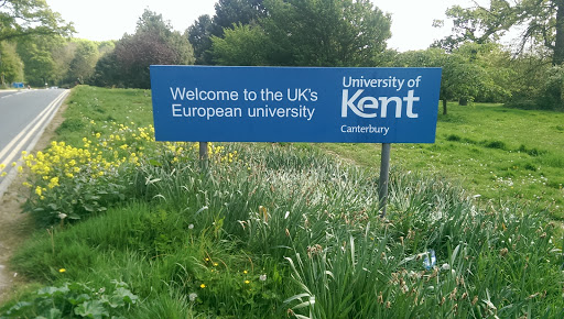 University of Kent West entrance sign B