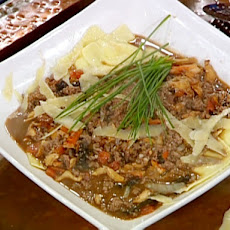 Veal and Mushroom Stew over Mascarpone Ravioli