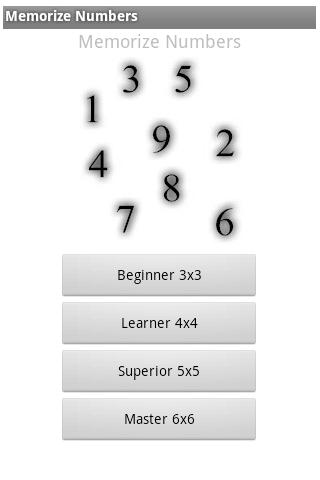 Memorize Numbers