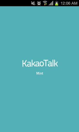KakaoTalk Theme Mint