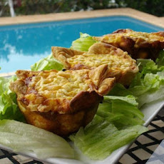 Mushroom, Spinach and Ham Tarts/Quiches