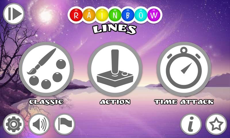Android application Rainbow Lines screenshort