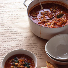 Chickpea, Tomato, and Spelt Soup