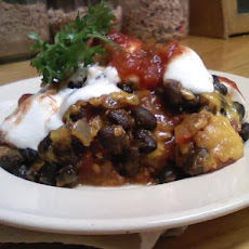 Black Bean and Tortilla Bake