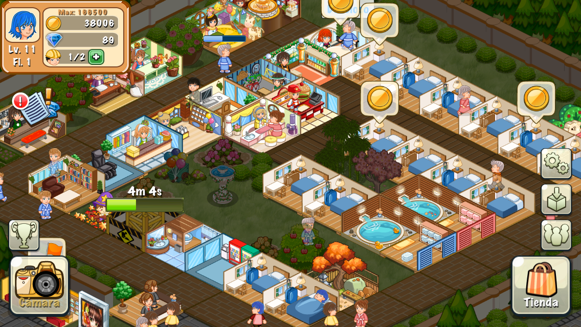 Android application Hotel Story: Resort Simulation screenshort