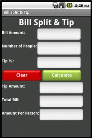 Bill Split Tip