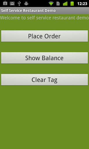 Self Service Restaurant Demo