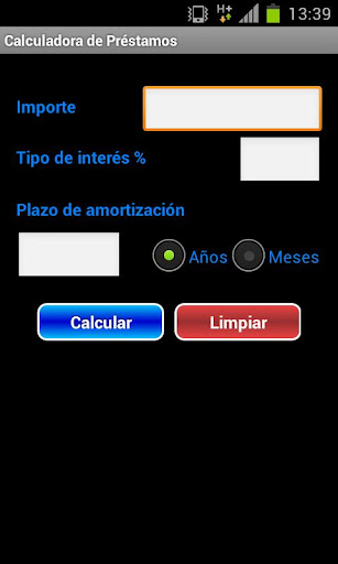 Calculadora de Préstamos